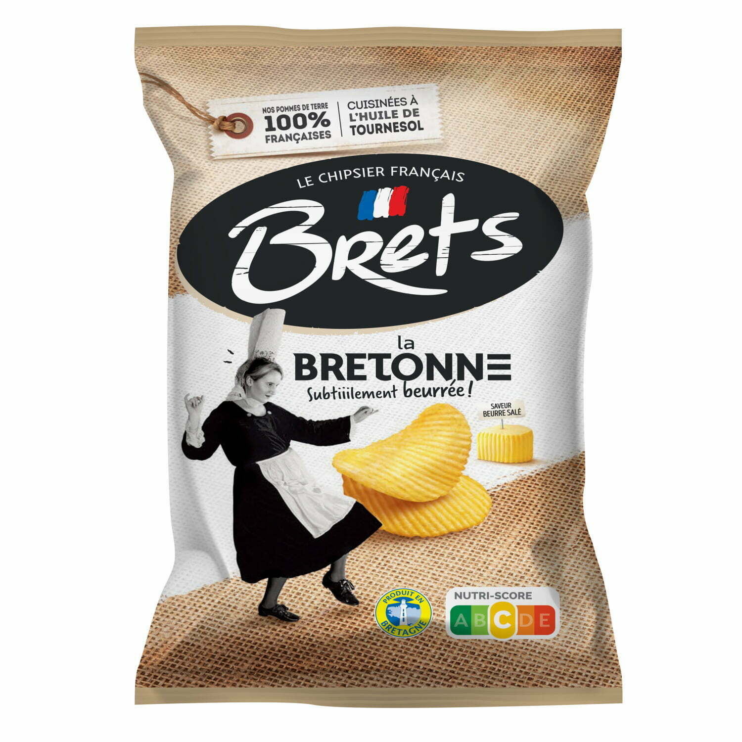 Chips Brets ondulées saveur Beurre salé - Bret's - Le chipsier